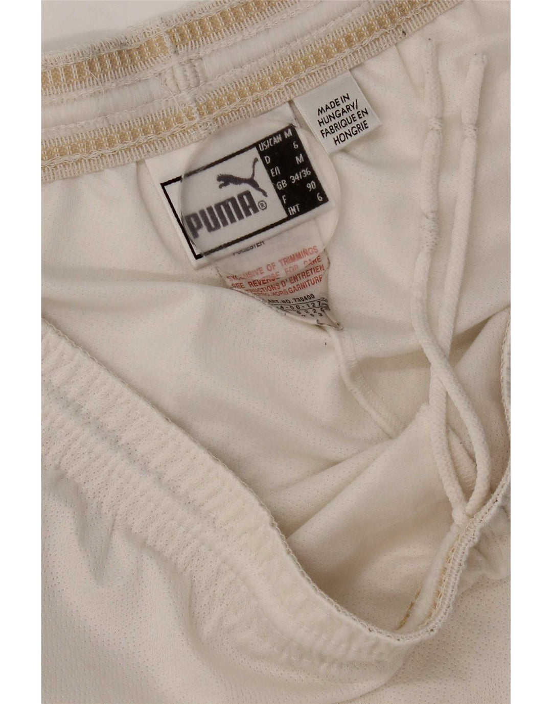 Puma Mens S.S. Lazio Sport Shorts Large White Polyester