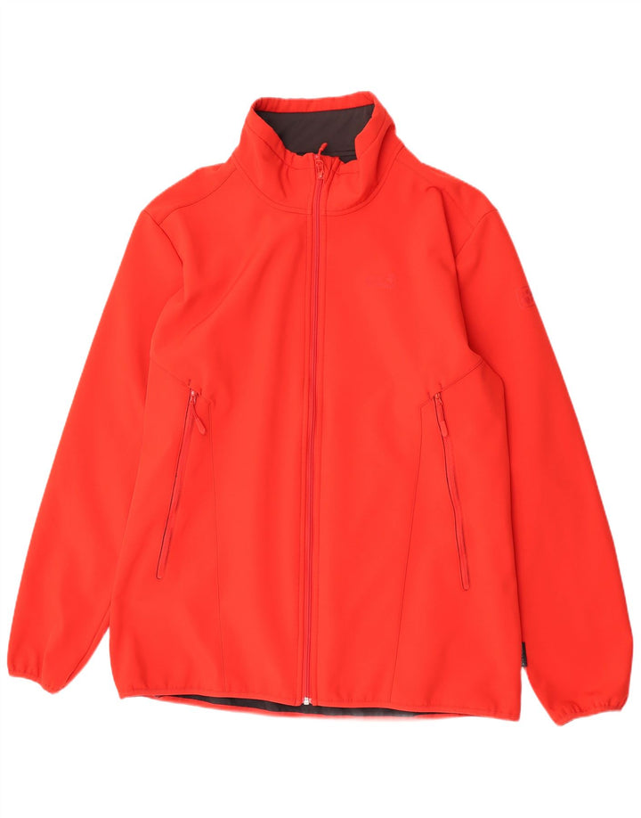 Jack Wolfskin Mens Tracksuit Top Jacket UK 50 3XL Red Polyester