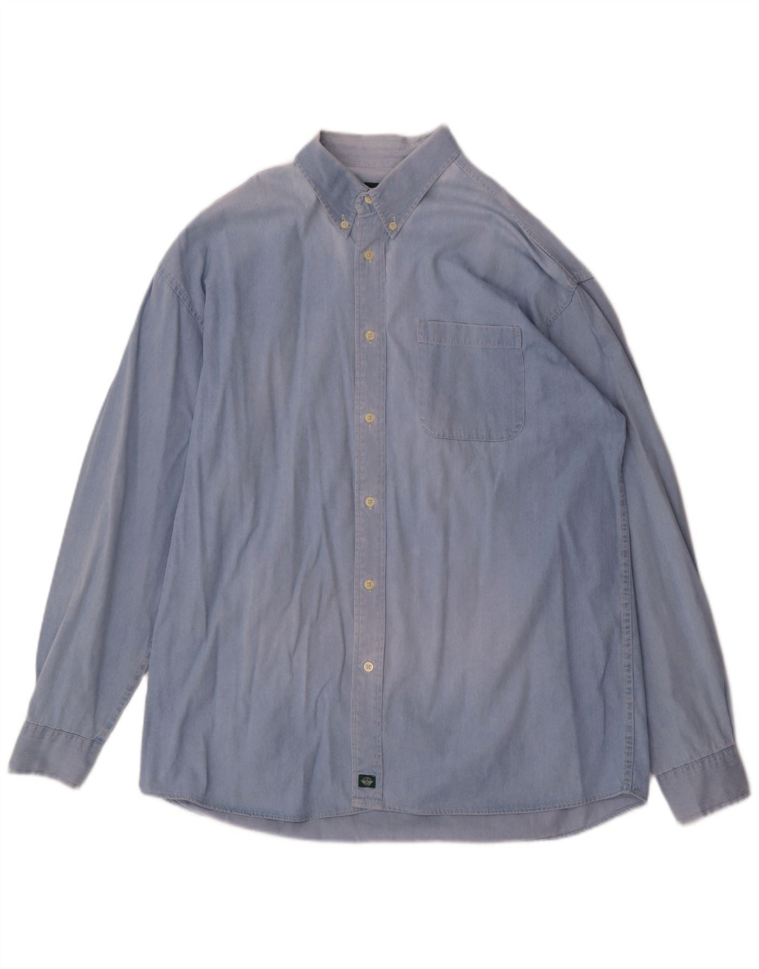 Dockers Mens Shirt XL Blue Cotton
