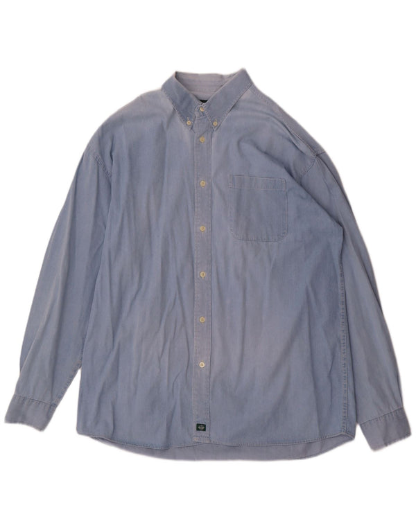 Dockers Mens Shirt XL Blue Cotton
