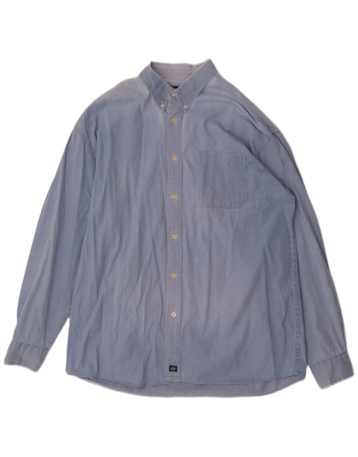 Dockers Mens Shirt XL Blue Cotton