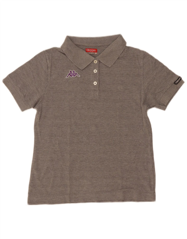 Kappa Womens Polo Shirt UK 12 Medium Grey