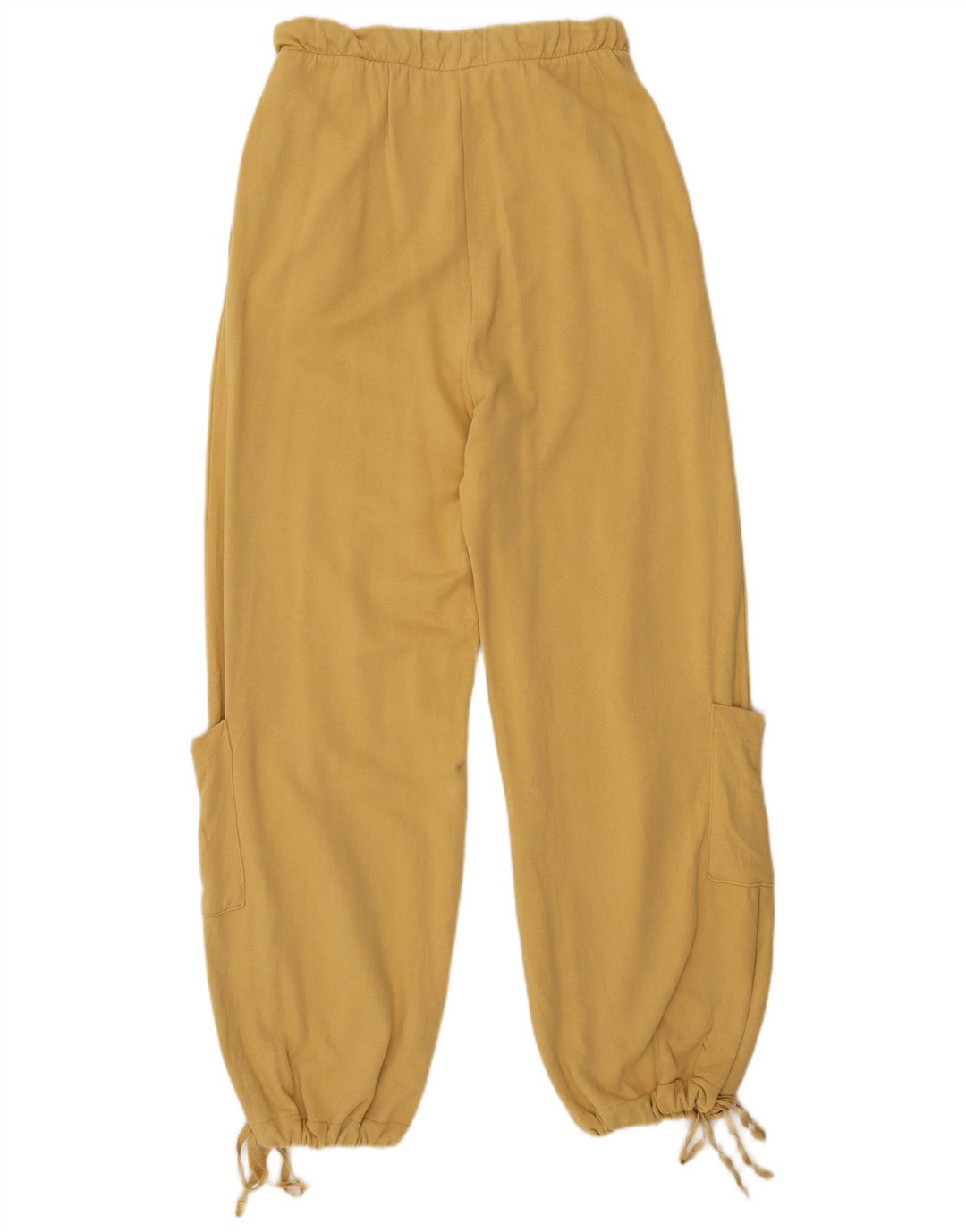 ZARA Womens Tracksuit Trousers Joggers UK 12 Medium  Yellow Cotton
