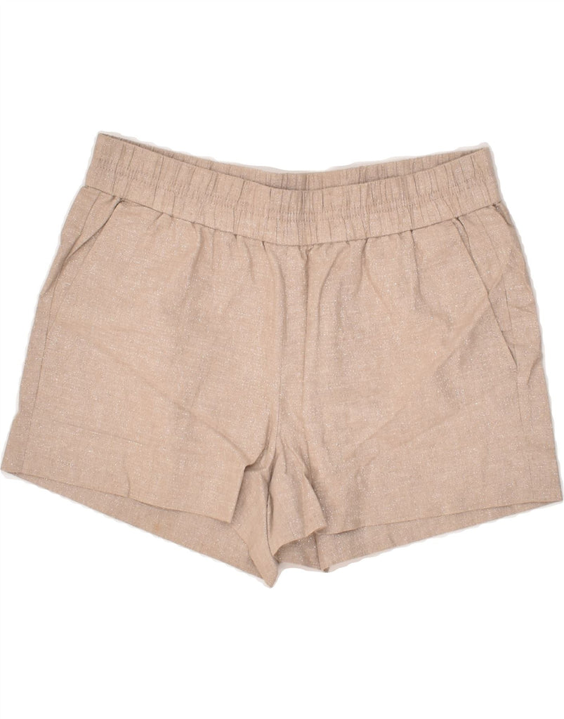 J. CREW Womens Hot Pants US 2 XS W30 Beige Linen | Vintage J. Crew | Thrift | Second-Hand J. Crew | Used Clothing | Messina Hembry 