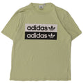 Adidas Mens Graphic T-Shirt Top Medium Green Cotton