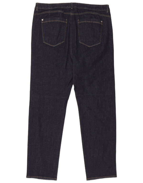 Marks & Spencer Womens Sienna Straight Jeans UK 20 2XL W38 L30 Navy Blue