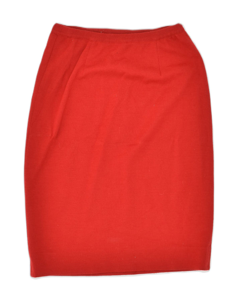 VINTAGE Womens Pencil Skirt UK 12 Medium W29 Red Wool | Vintage Vintage | Thrift | Second-Hand Vintage | Used Clothing | Messina Hembry 