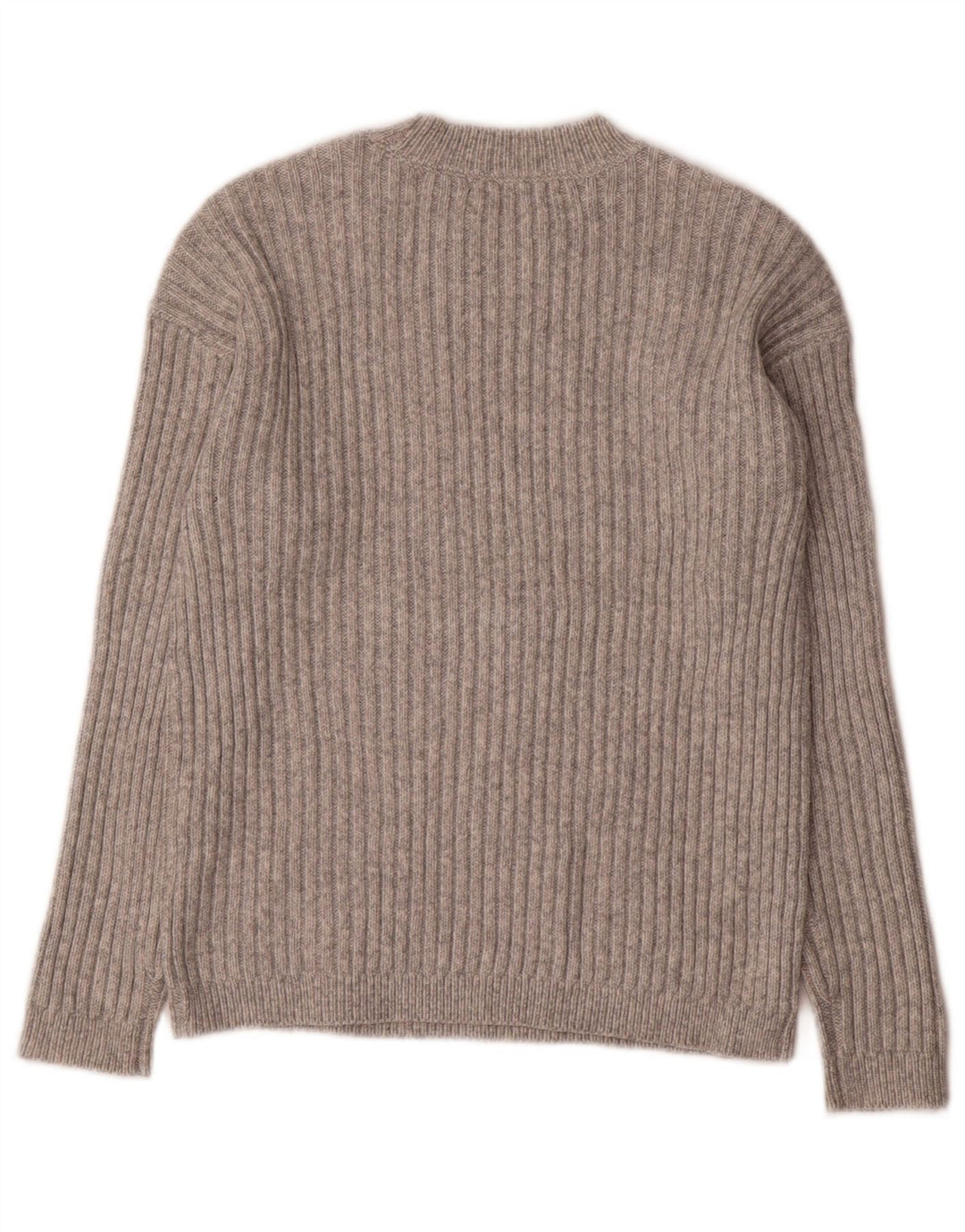 Marks & Spencer Womens Crew Neck Jumper Sweater UK 6 XS Grey Polyester