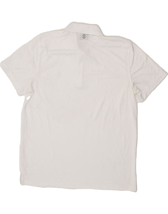 Mens white polyester polo shirts best sale