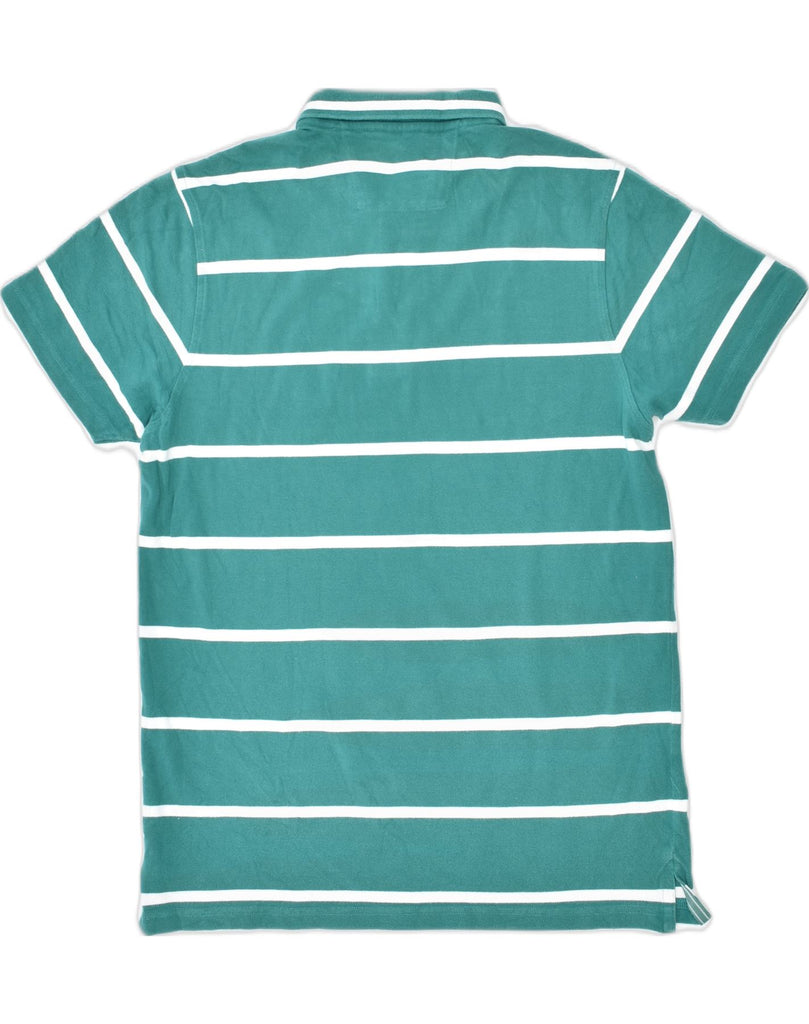 MARLBORO CLASSICS Mens Polo Shirt Medium Green Striped Cotton | Vintage Marlboro Classics | Thrift | Second-Hand Marlboro Classics | Used Clothing | Messina Hembry 