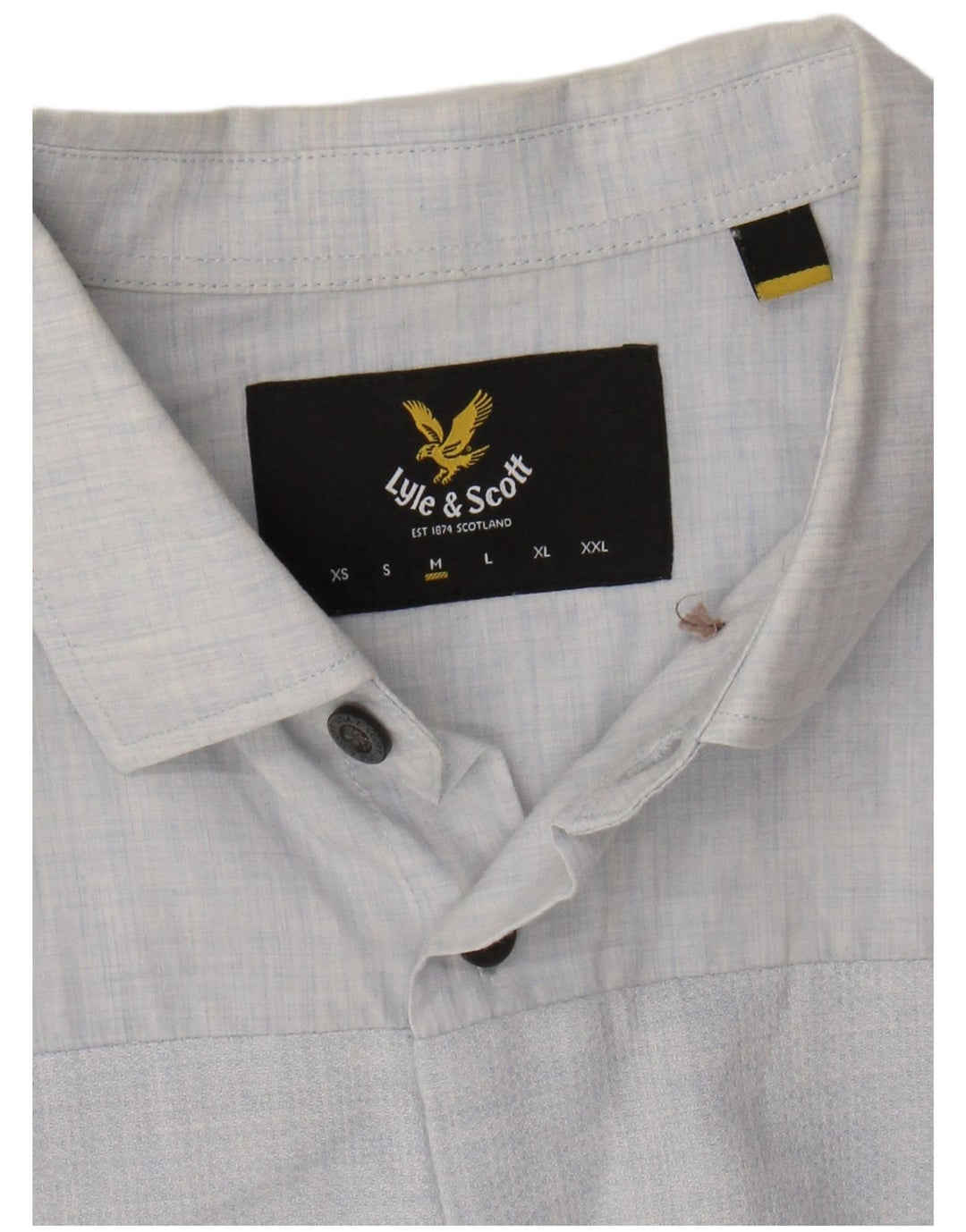 LYLE & SCOTT Mens Shirt Medium Blue Striped