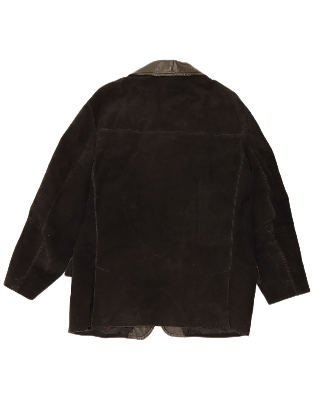 Vintage Mens 3 Button Suede Blazer Jacket UK 38 Medium Black
