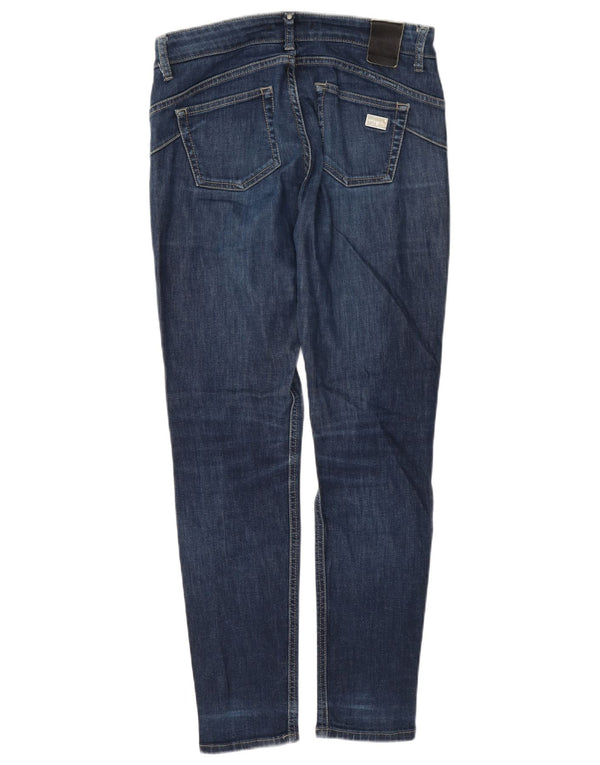 Liu Jo Womens Mid Rise Slim Jeans W28 L32 Navy Blue Cotton