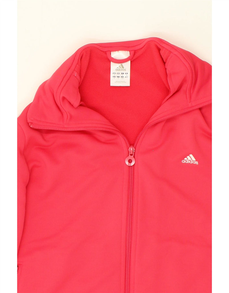 ADIDAS Womens Tracksuit Top Jacket UK 20 2XL Red Polyester | Vintage Adidas | Thrift | Second-Hand Adidas | Used Clothing | Messina Hembry 