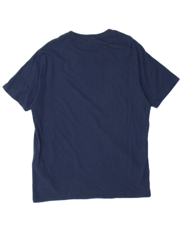 Levi's Mens T-Shirt Top Medium Navy Blue Cotton