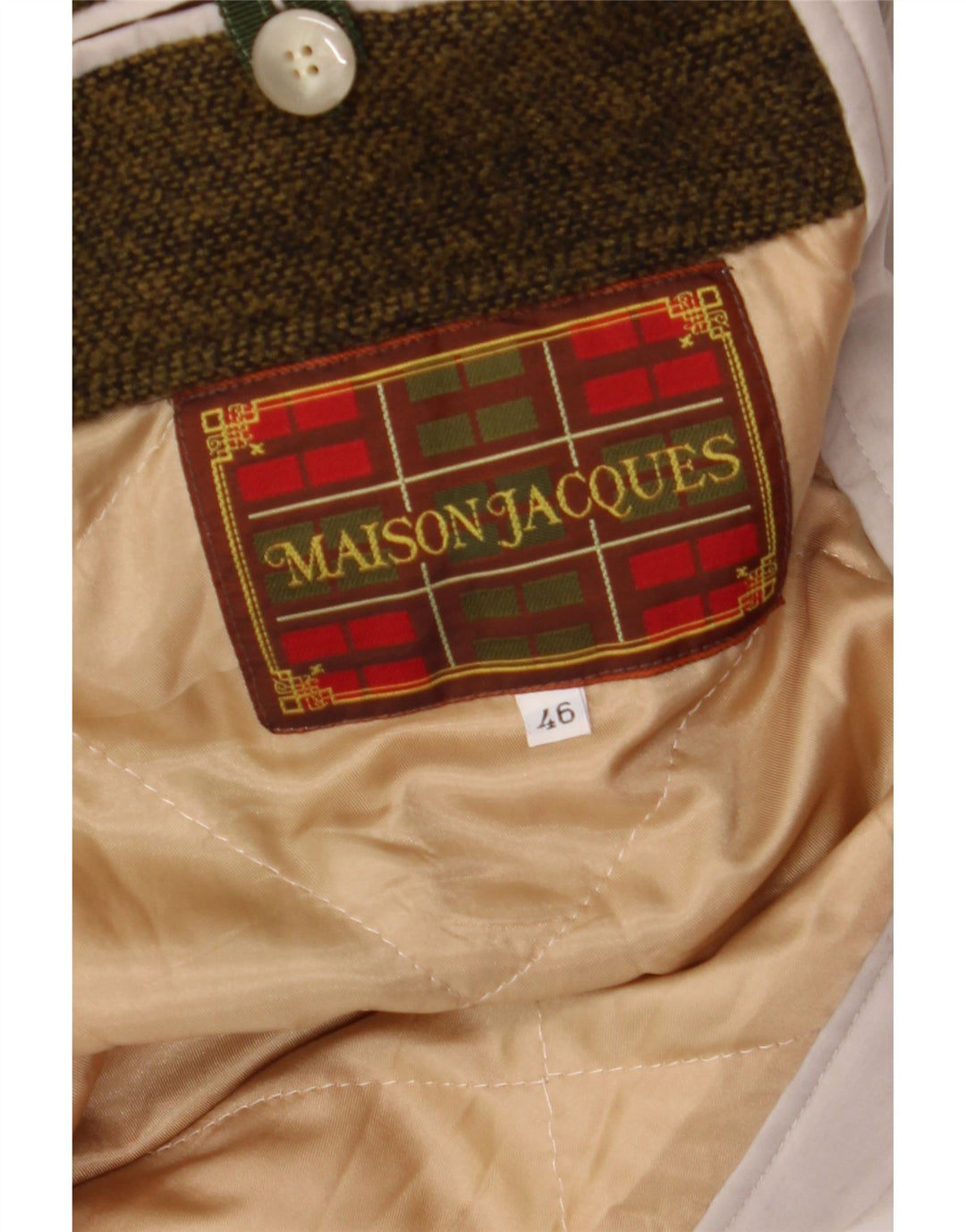 MAISON JACQUES Mens Loose Fit Trench Coat IT 46 Small Grey