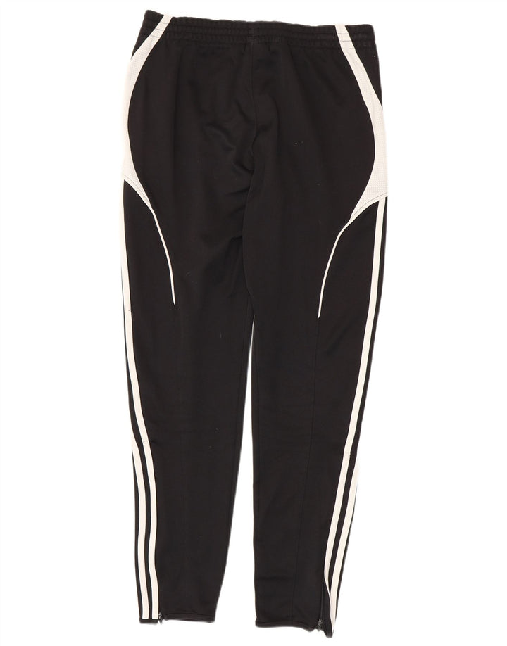 ADIDAS Mens Climalite Tracksuit Trousers Large Black Colourblock Polyester