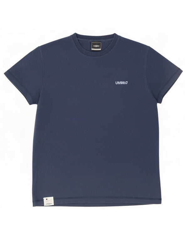 Umbro Mens Graphic T-Shirt Top Large Navy Blue Cotton