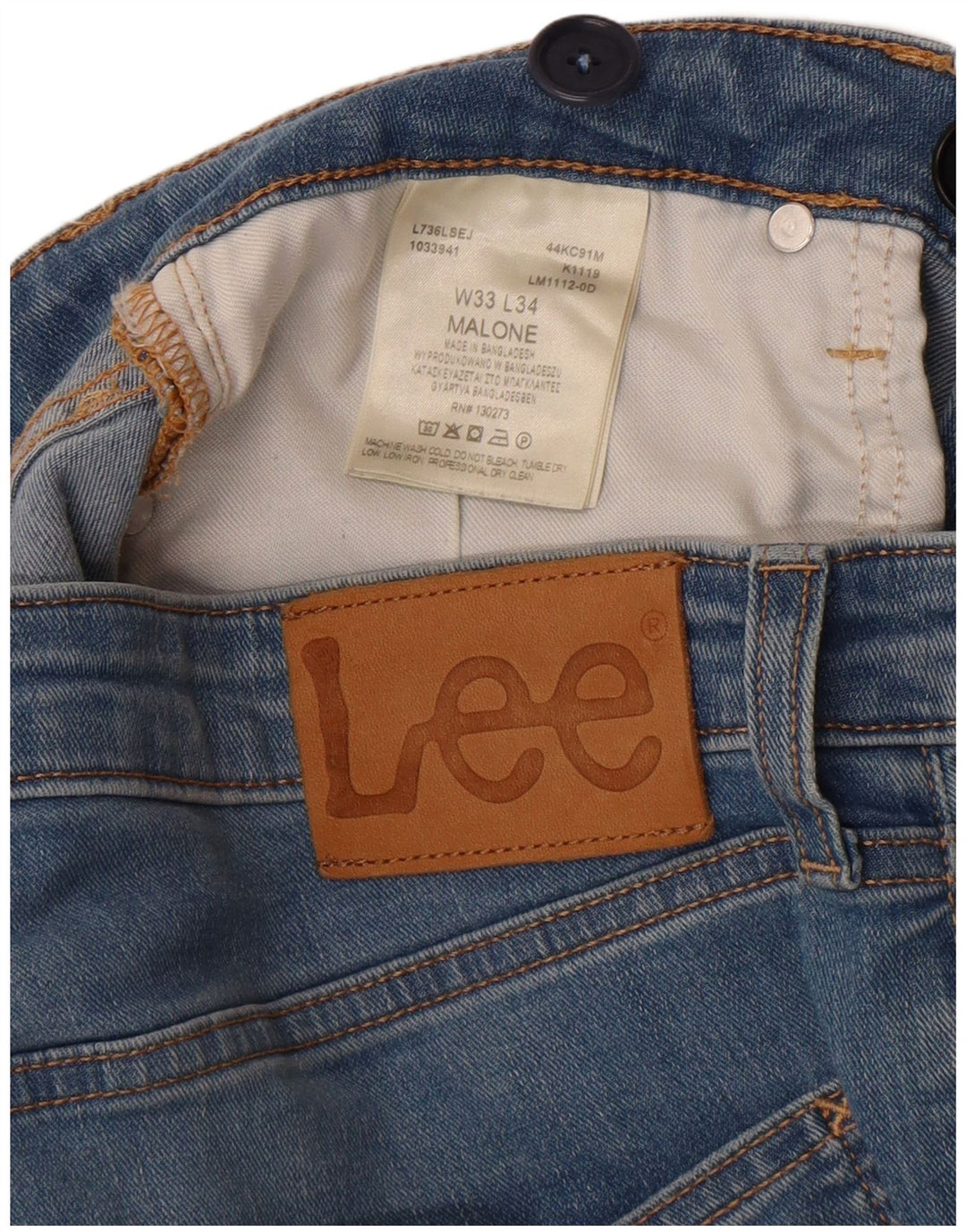 Lee Womens Malone Skinny Jeans  W33 L28 Blue Cotton