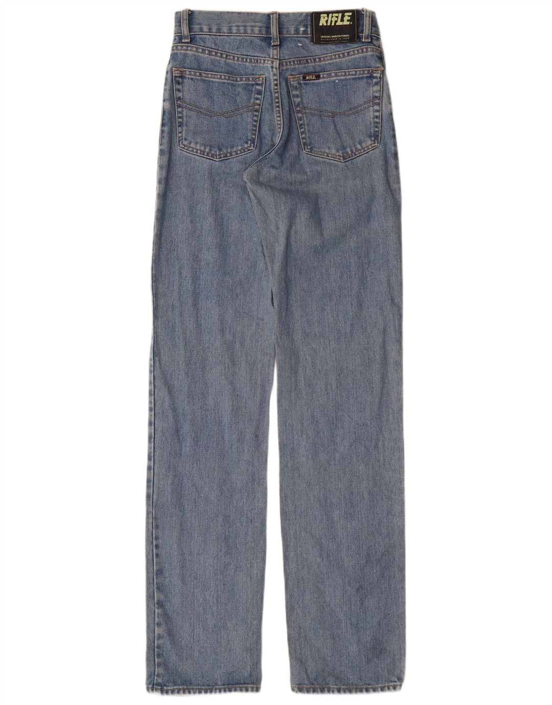 RIFLE Womens Straight Jeans W29 L34 Blue Cotton