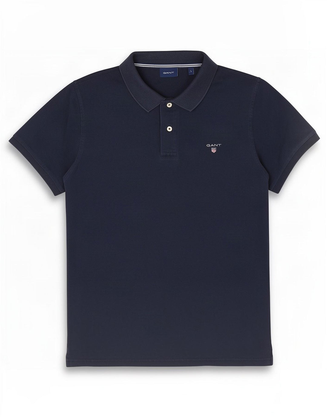 Gant Mens Polo Shirt Large Navy Blue Cotton