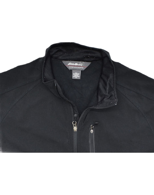 EDDIE BAUER Mens Tracksuit Top Jacket XL Black Polyester, Vintage &  Second-Hand Clothing Online