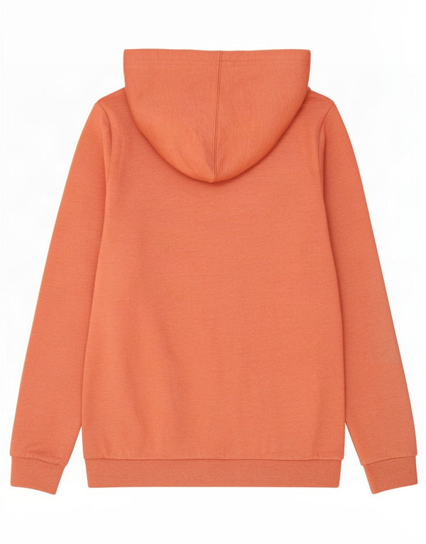 Hurley Mens Graphic Hoodie Jumper Small Orange Cotton
