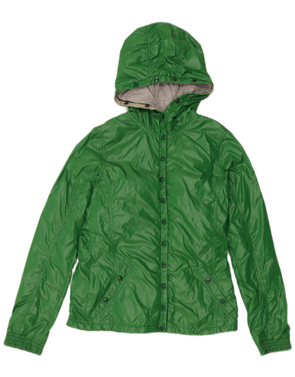 Duvetica Womens Hooded Padded Jacket IT 42 Medium Green Polyamide