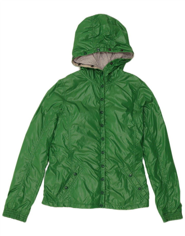 Duvetica Womens Hooded Padded Jacket IT 42 Medium Green Polyamide