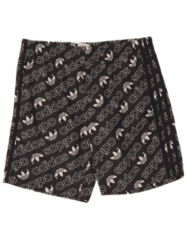 Adidas Boys Graphic Sport Shorts 15-16 Years  Black Polyester