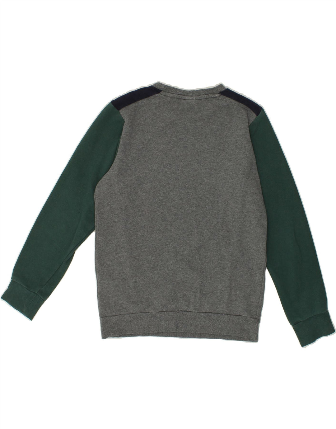 BRUMS Boys Graphic Sweatshirt Jumper 11-12 Years Grey Colourblock Cotton Vintage Brums and Second-Hand Brums from Messina Hembry 