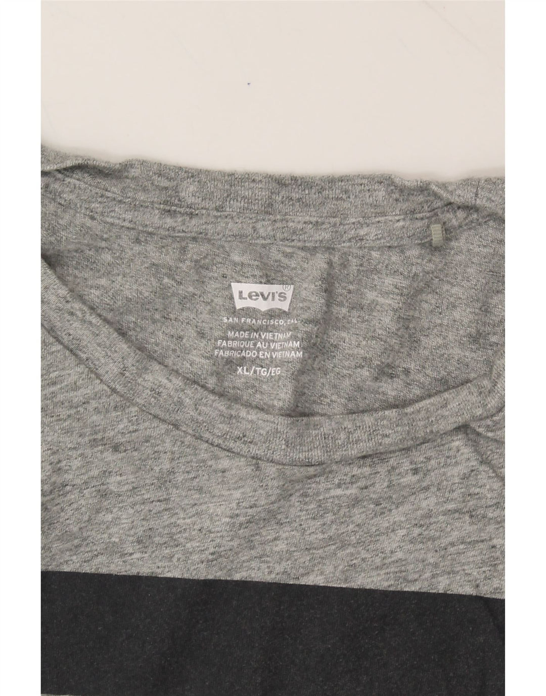 LEVI'S Womens Graphic T-Shirt Top UK 18 XL Grey Vintage Levi's and Second-Hand Levi's from Messina Hembry 