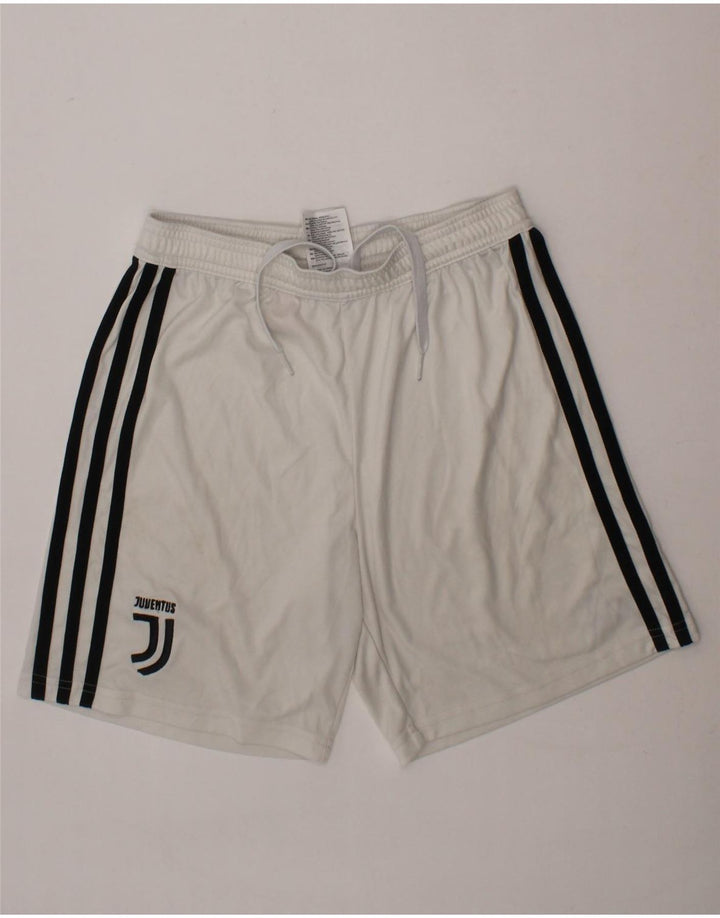 ADIDAS Boys Juventus Sport Shorts 11-12 Years  White Polyester Vintage Adidas and Second-Hand Adidas from Messina Hembry 