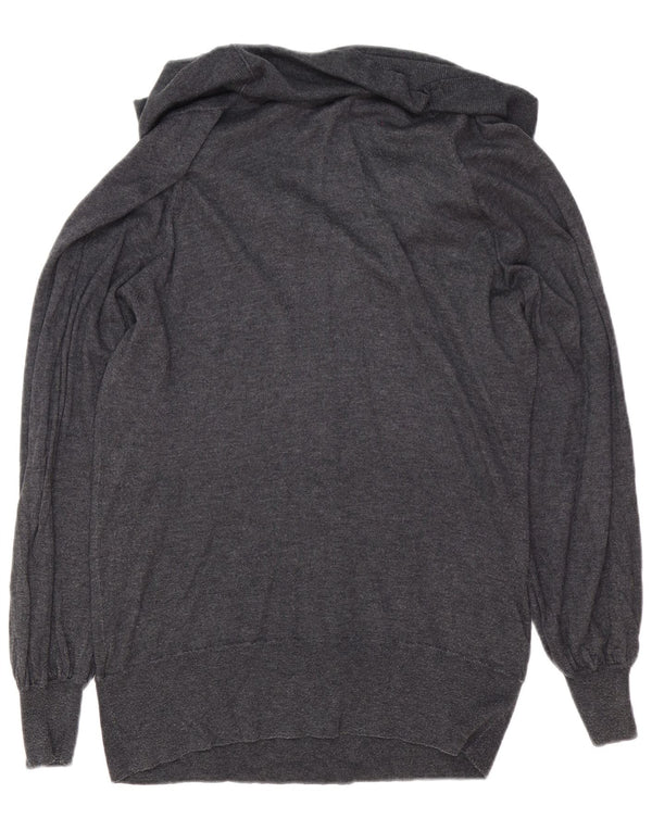 Marks & Spencer Womens Roll Neck Jumper Sweater UK 14 Large Grey Polyamide