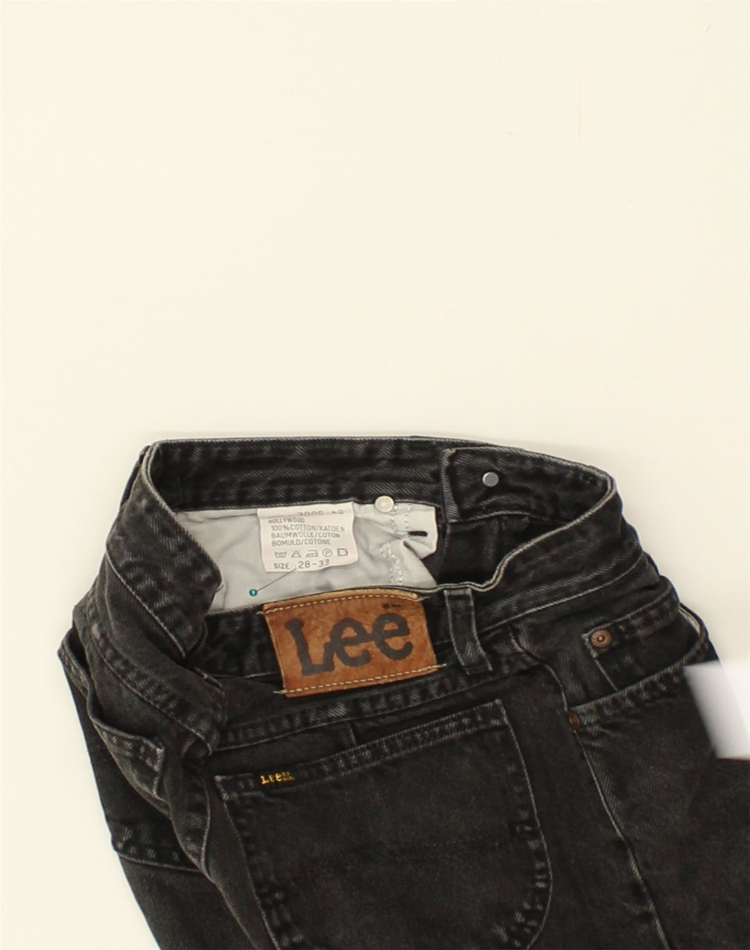 LEE Womens Slim Jeans W24 L33 Black Cotton Vintage Lee and Second-Hand Lee from Messina Hembry 