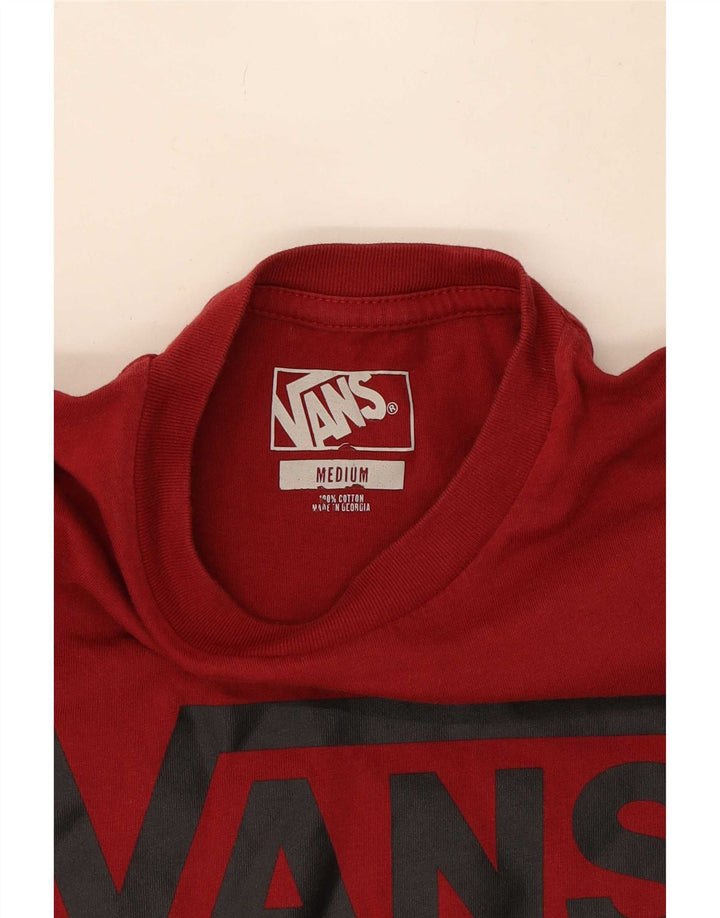 Vans Boys Graphic T-Shirt Top 10-11 Years Medium Red Cotton