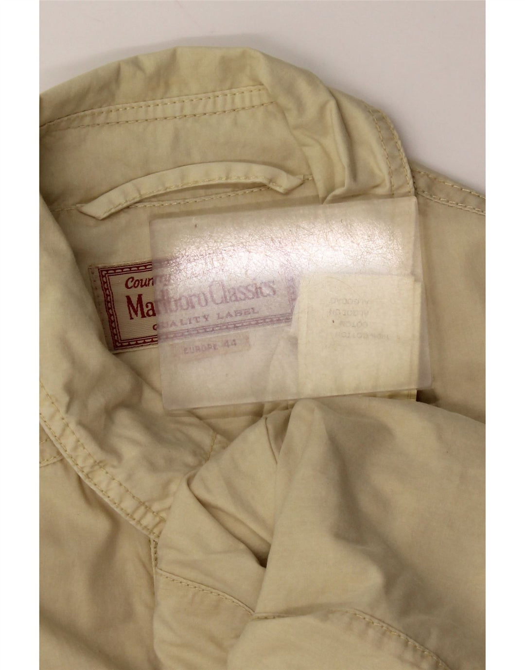 Marlboro Classics Womens Utility Jacket EU 44 XL Beige Cotton