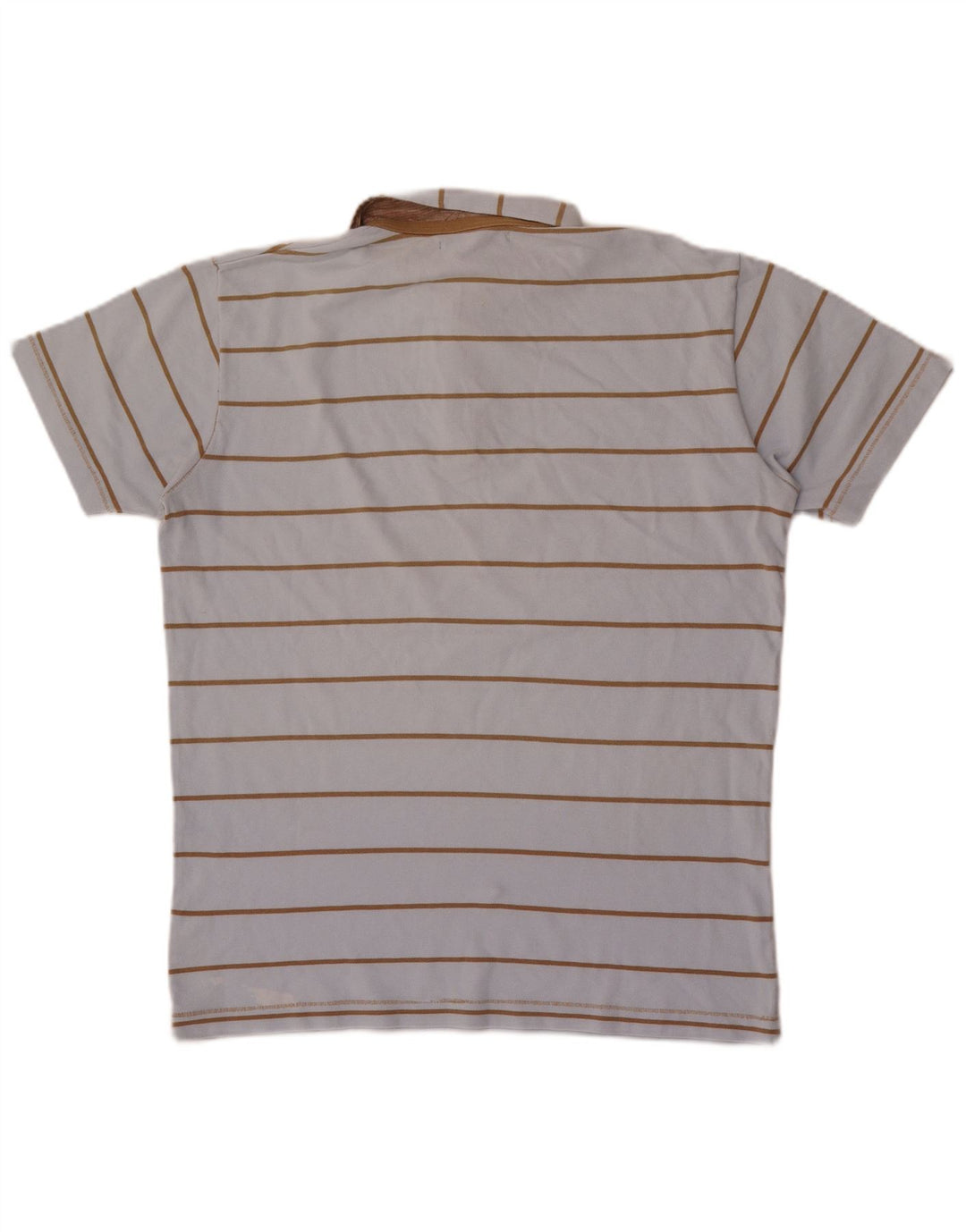 Gant Mens Polo Shirt Large Blue Striped Cotton
