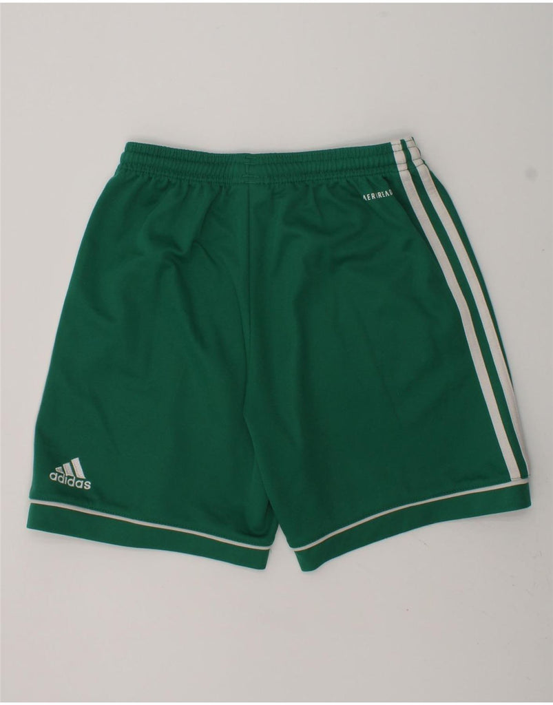 ADIDAS Boys Graphic Sport Shorts 11-12 Years Green Polyester | Vintage Adidas | Thrift | Second-Hand Adidas | Used Clothing | Messina Hembry 