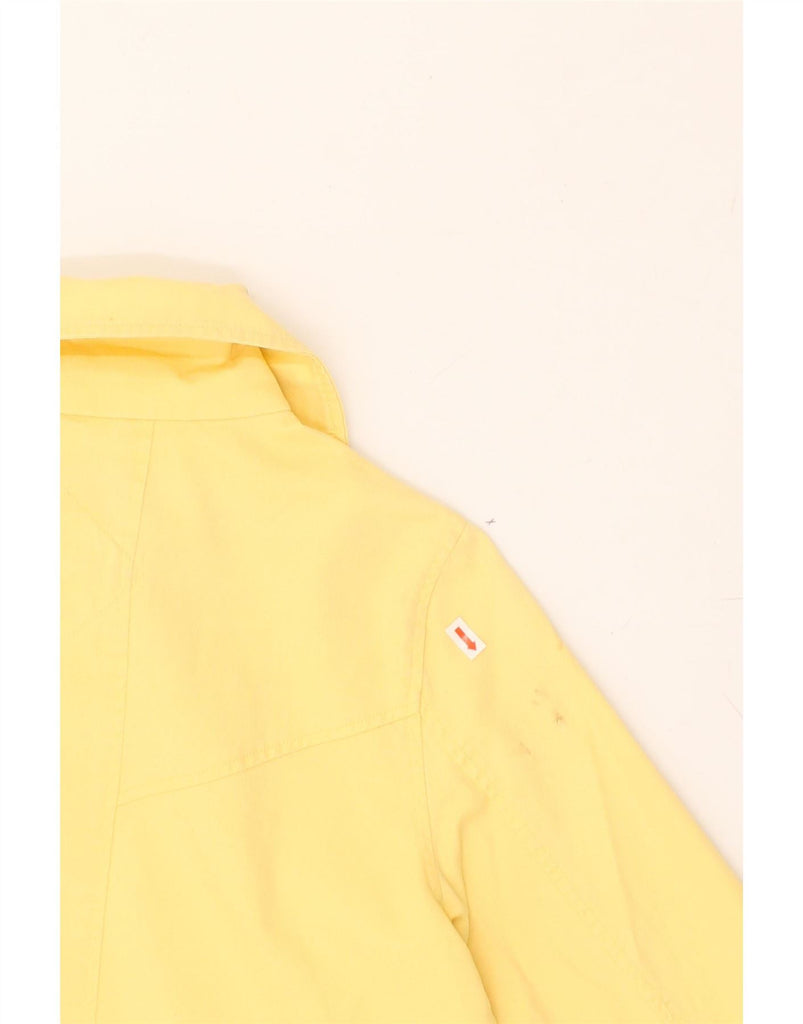 VINTAGE Womens Crop Bomber Jacket UK 12 MedIum Yellow Vintage Vintage and Second-Hand Vintage from Messina Hembry 