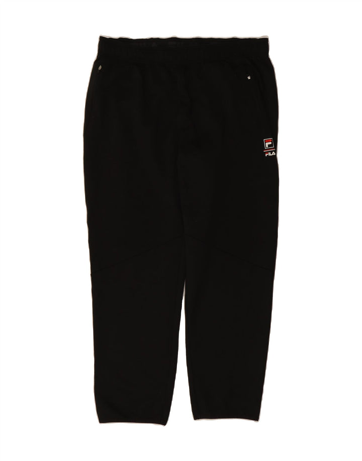 FILA Mens Tracksuit Trousers XL Black Polyester Vintage Fila and Second-Hand Fila from Messina Hembry 