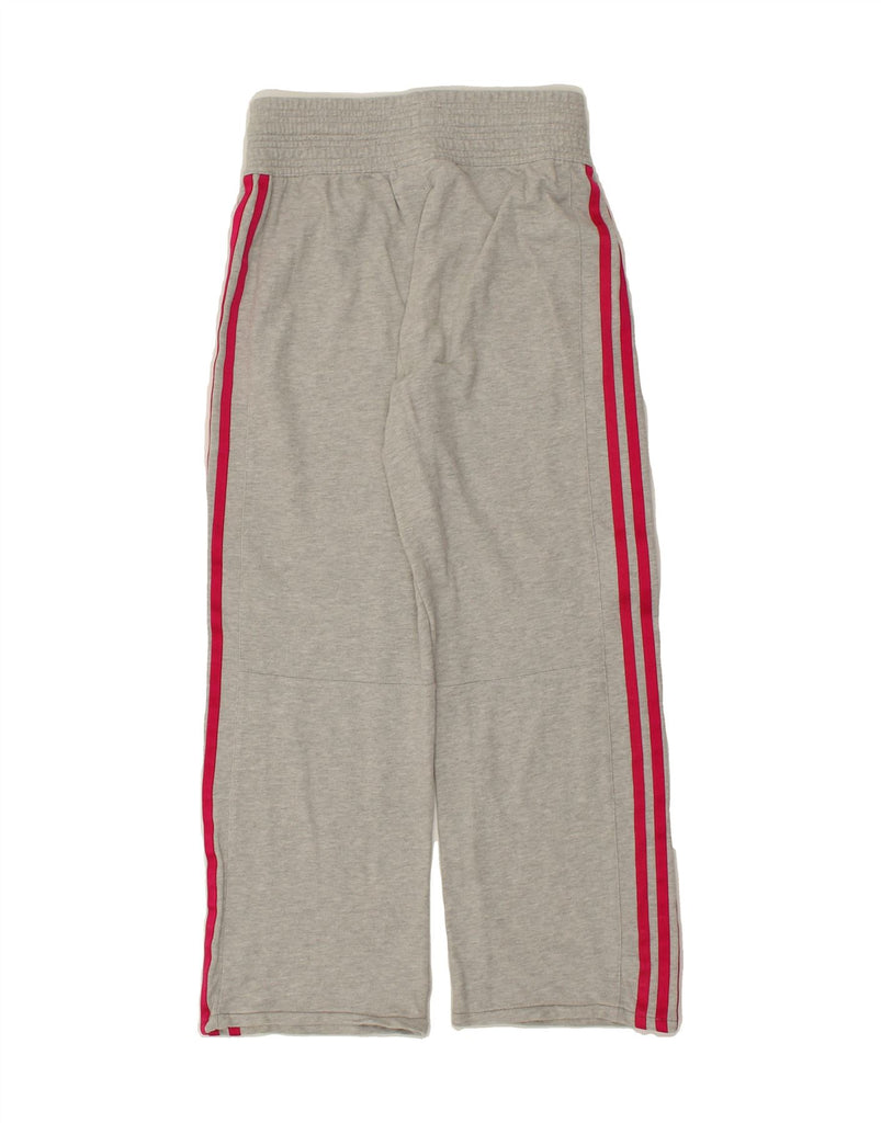 ADIDAS Girls Tracksuit Trousers 13-14 Years Grey Cotton | Vintage Adidas | Thrift | Second-Hand Adidas | Used Clothing | Messina Hembry 