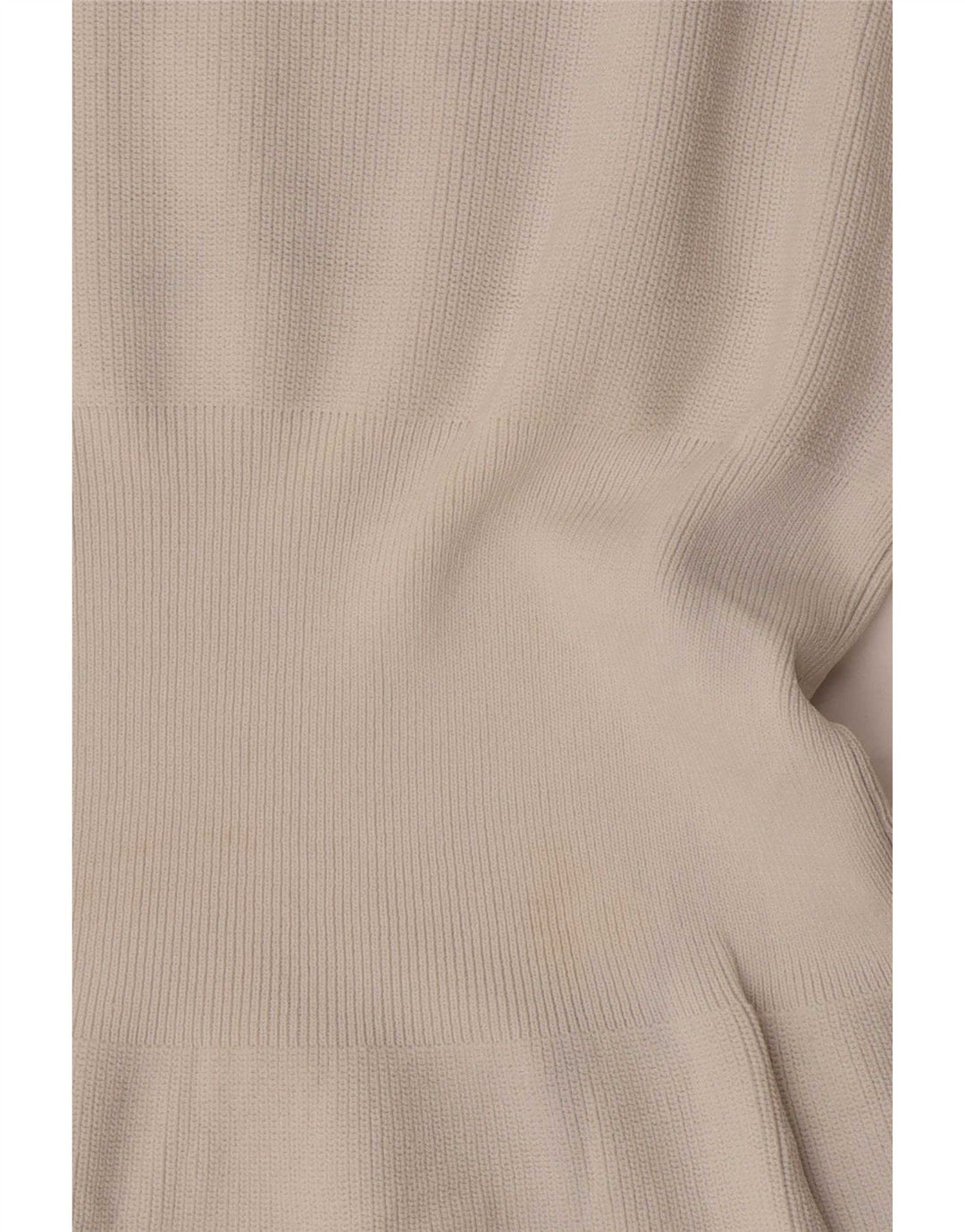 Zara Womens Top Long Sleeve UK 10 Small Beige