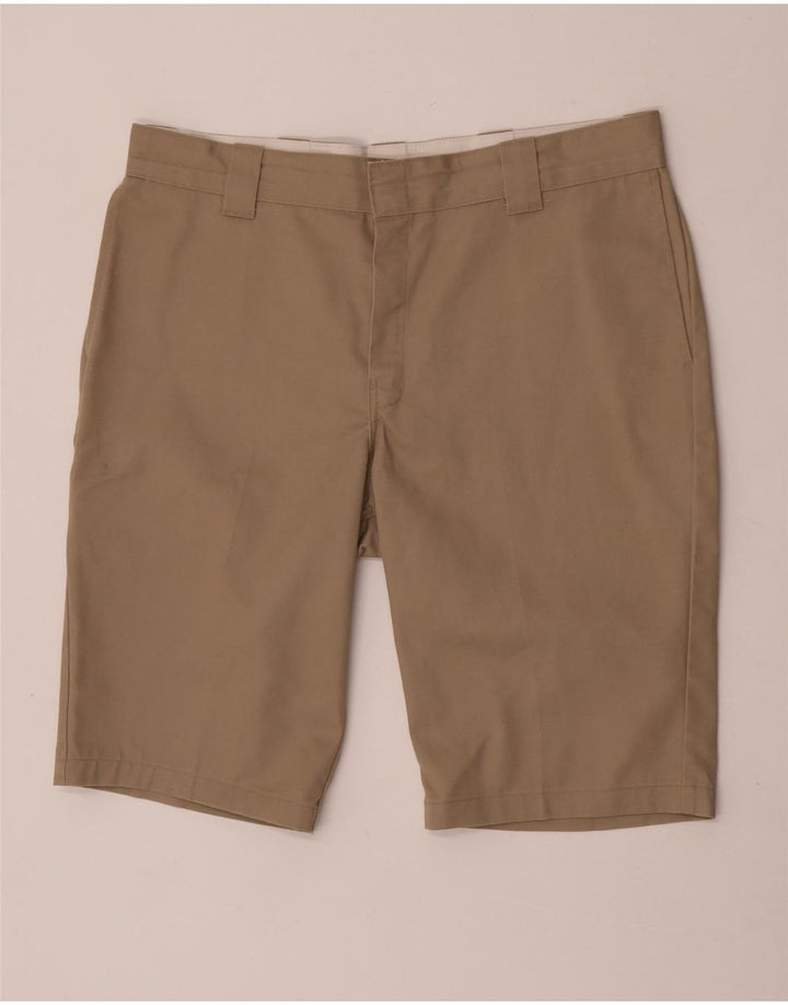 Dickies Mens Slim Fit Cargo Shorts W38 XL Beige Polyester