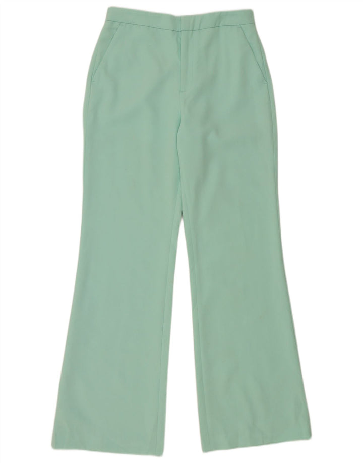 Zara Womens Bootcut Casual Trousers Small W26 L31 Green