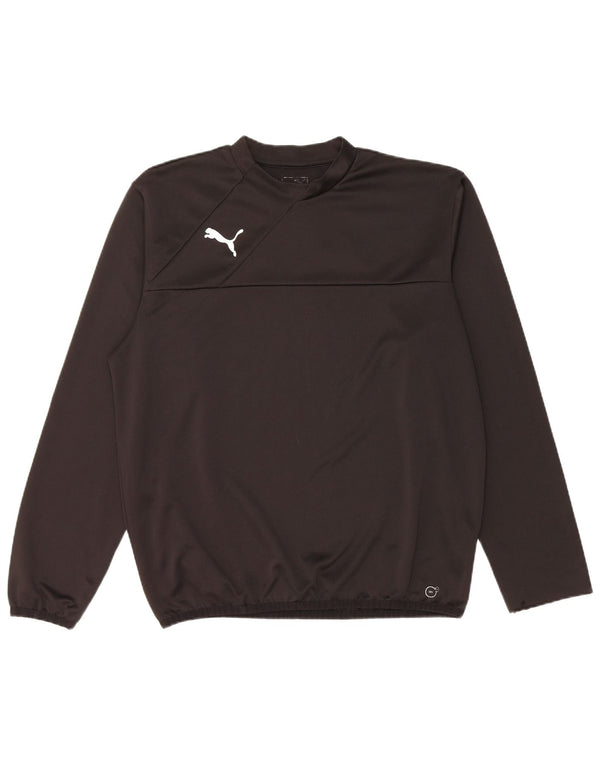 Puma Mens Top Long Sleeve Large Black Polyester