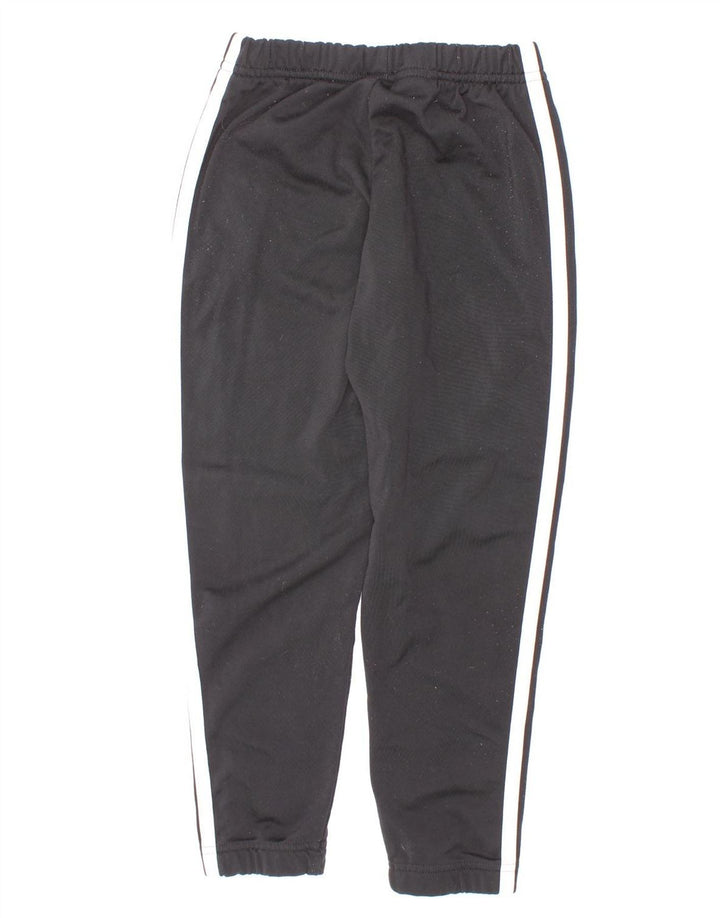 Adidas Boys Tracksuit Trousers Joggers 4-5 Years Black Polyester