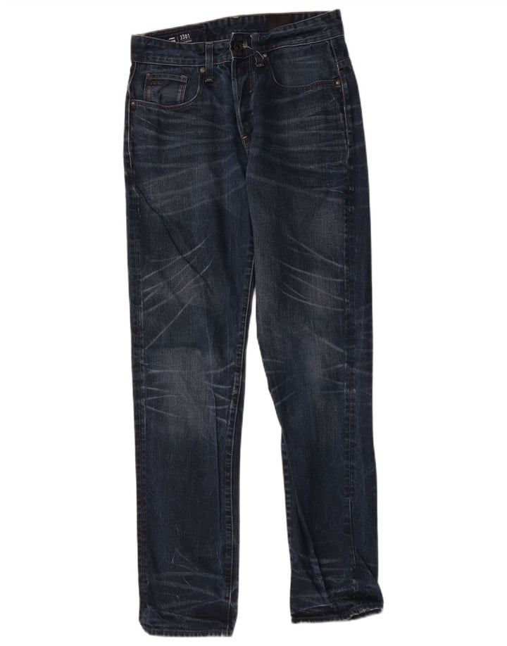 G-Star Womens 3301 Tapered Jeans W29 L34 Navy Blue