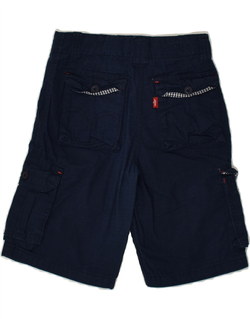 LEVI'S Boys Cargo Shorts 6-7 Years W24 Navy Blue Cotton | Vintage Levi's | Thrift | Second-Hand Levi's | Used Clothing | Messina Hembry 