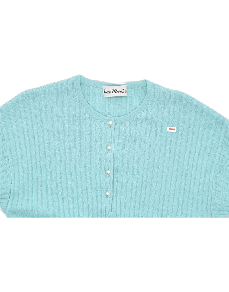 VINTAGE Womens Crew Neck Jumper Sweater UK 20 2XL Turquoise Classic | Vintage | Thrift | Second-Hand | Used Clothing | Messina Hembry 